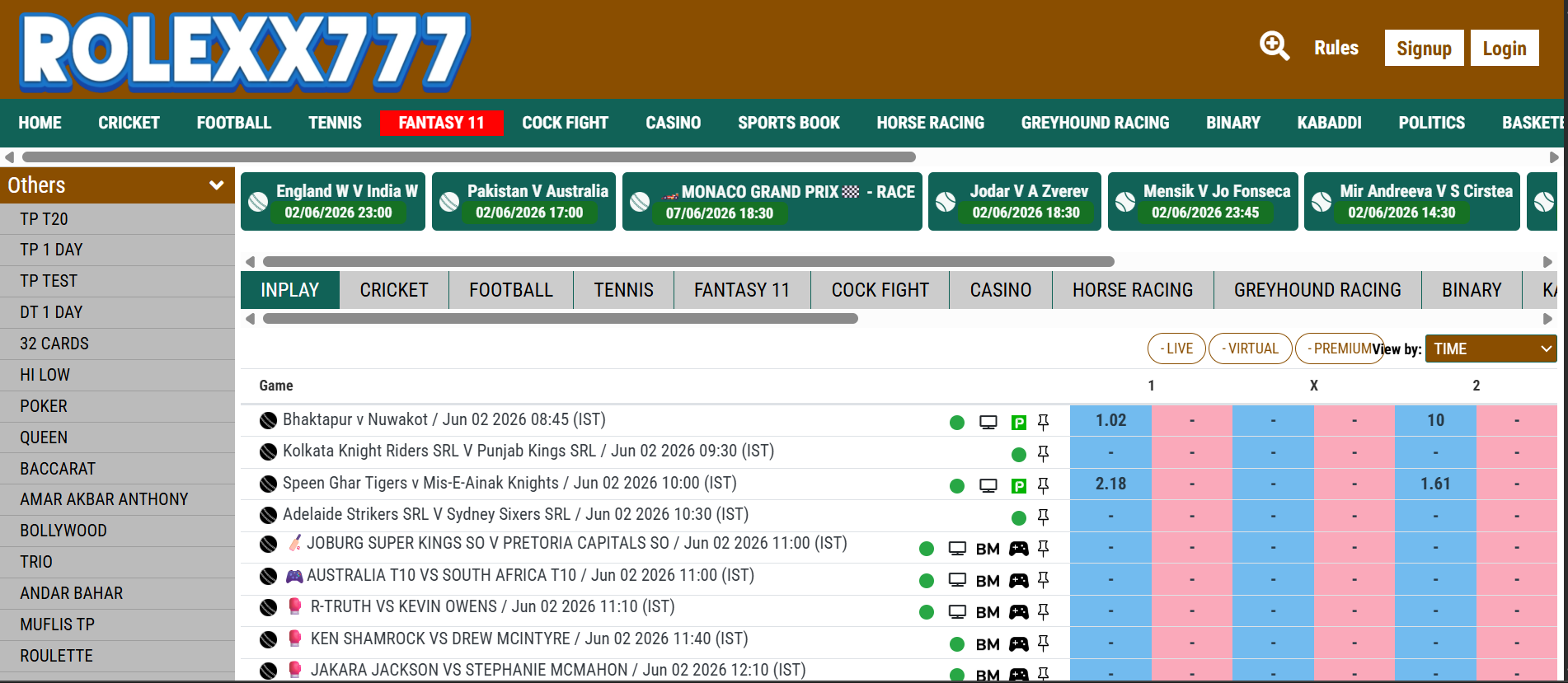 Rolexx777 - Official Betting Exchange India